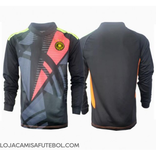 Camisa de Futebol Alemanha Goleiro Equipamento Principal Europeu 2024 Manga Comprida